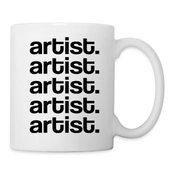 Artist Black Print - Tasse - Weiß - Rechts