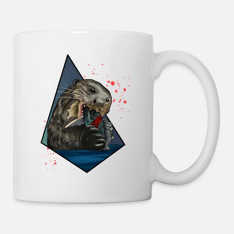 Loutre - Mug blanc - blanc