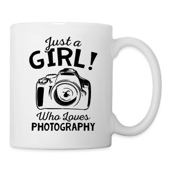 Just a Girl Who Loves Photography - Tasse - Weiß - Rechts