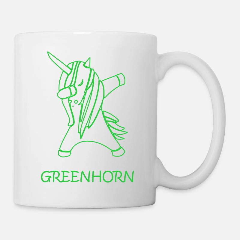licorne dabbing greenhorn - Mug blanc - blanc