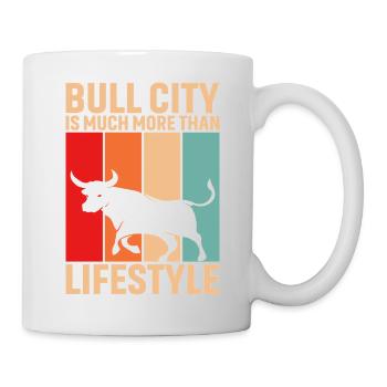 Bull City Lifestyle - Tasse - Weiß - Rechts