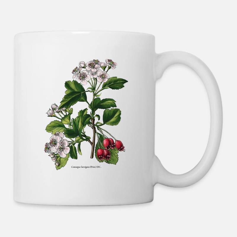 Weißdorn - Tasse - Weiß
