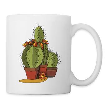 Fleur - Mug blanc - blanc - Droite