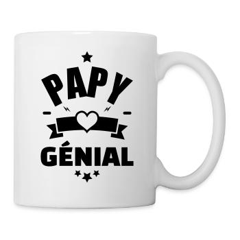 anniversaire papy - humour - papy génial - Mug blanc - blanc - Droite