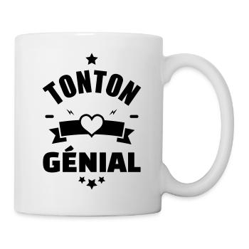 anniversaire tonton - humour - tonton genial - Mug blanc - blanc - Droite