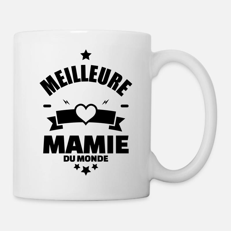 meilleure mamie du monde - Mug blanc - blanc