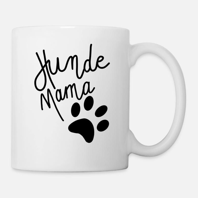 Hunde Mama mit Pfote - Tasse - Weiß