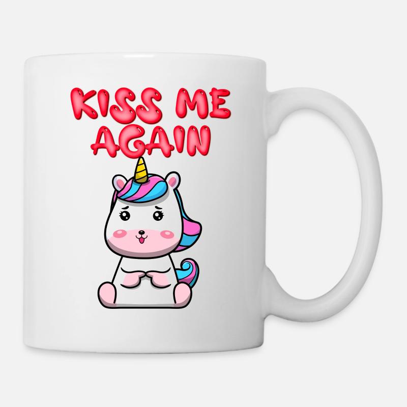 Kiss me again - Mug - white