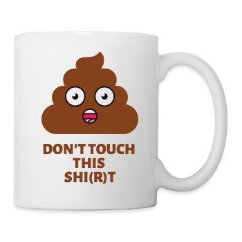 poo shit - Tasse - Weiß - Rechts