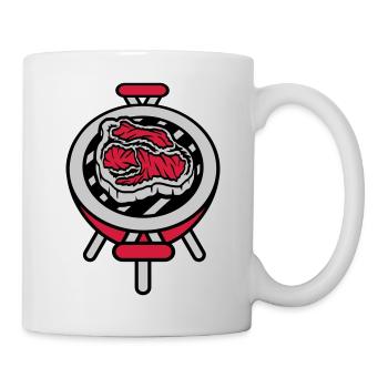 Kleiner Grill Steak BBQ - Tasse - Weiß - Rechts