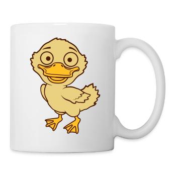Mignons petits canetons comiques - Mug blanc - blanc - Droite