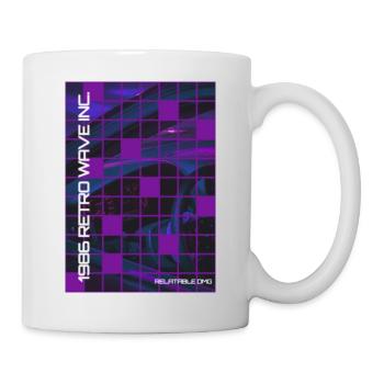 '86 Retro Wave Synthwave Car Interior - Tasse - Weiß - Rechts