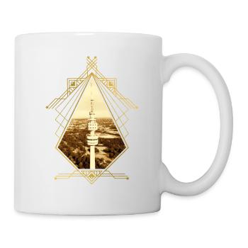 Dortmund Germany City Skyline Gold Love - Mug - white - Right