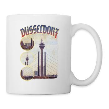 Dusseldorf Germany City Skyline Home Love - Mug - white - Right