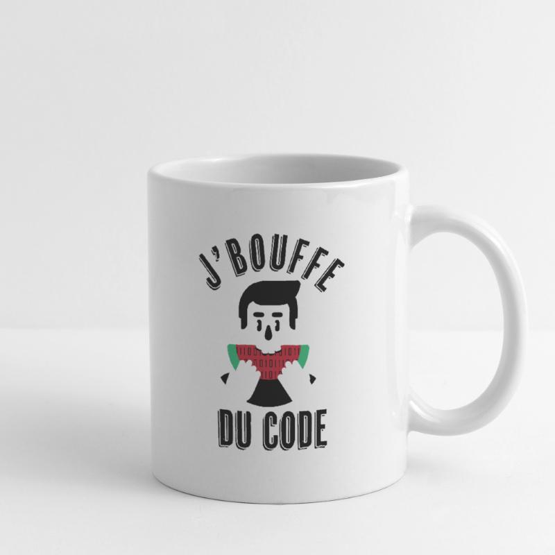Je bouffe du code Mug blanc