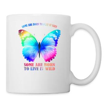 Butterfly Rainbow - Graphique Rainbow Butterfly - Mug blanc - blanc - Droite
