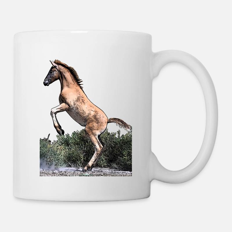 Jeune cheval - Mug blanc - blanc
