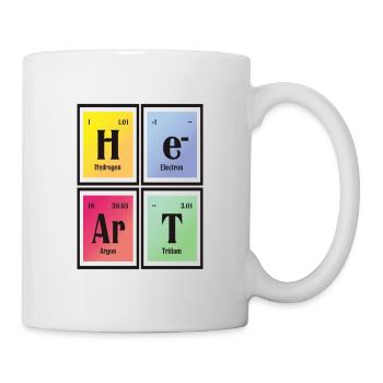 | cardiaque Tableau périodique des éléments - Mug blanc - blanc - Droite