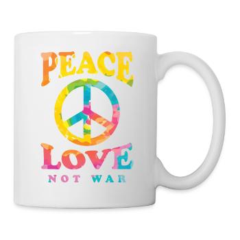 Love Peace - Tasse - Weiß - Rechts