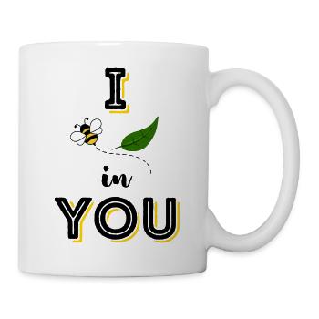 JE BEE FEUILLE EN TOI - Mug blanc - blanc - Droite