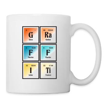 Graffiti-| Periodensystem der Elemente - Tasse - Weiß - Rechts