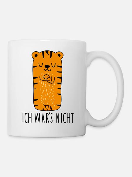 Ich wars nicht -Tiger - Tasse - Weiß