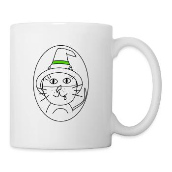 Halloween cat - Mug - white - Right