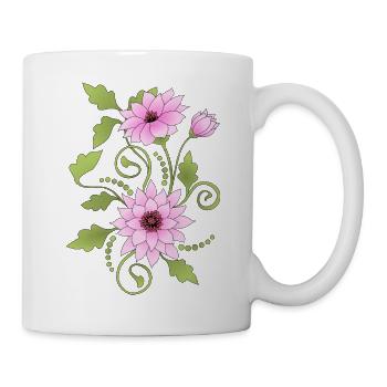 Flowers - Mug - white - Right