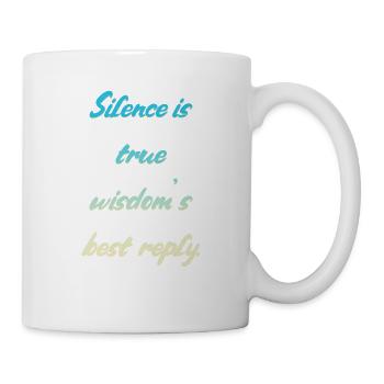 Silence Saying - Mug - white - Right
