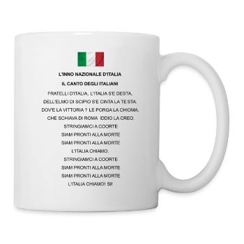 L'INNO NAZIONALE D'ITALIA: IL CANTO DEGLI ITALIANI - Mug - white - Right