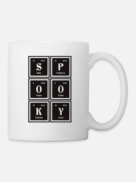 Spooky - Periodensystem der Elemente - Tasse - Weiß