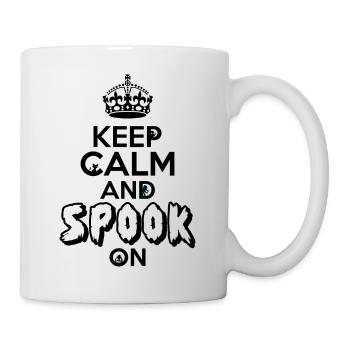 keep calm and spook on halloween themed design - Mug - white - Right