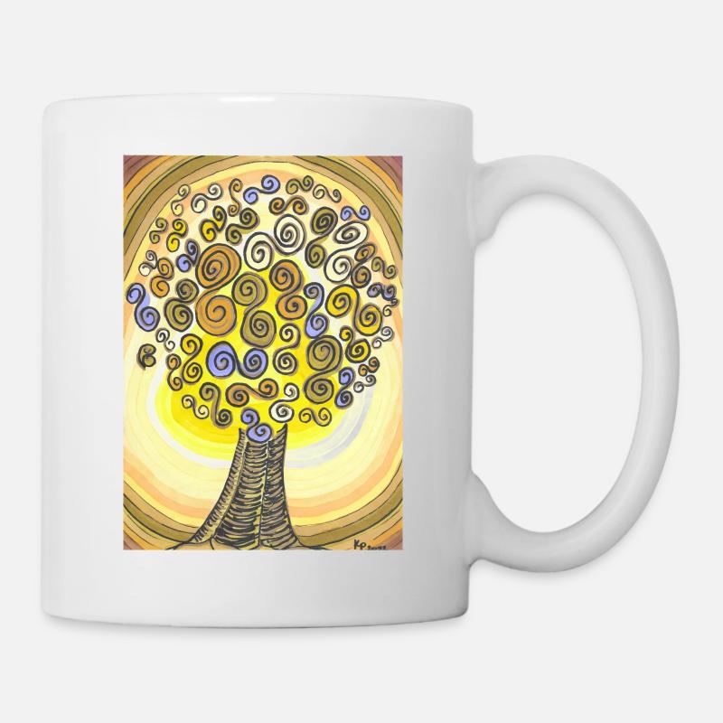 Lebensbaum - Tasse - Weiß