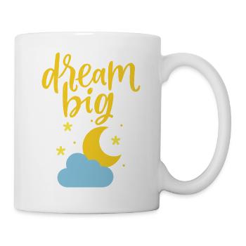 T shirt dream big - Mug blanc - blanc - Droite
