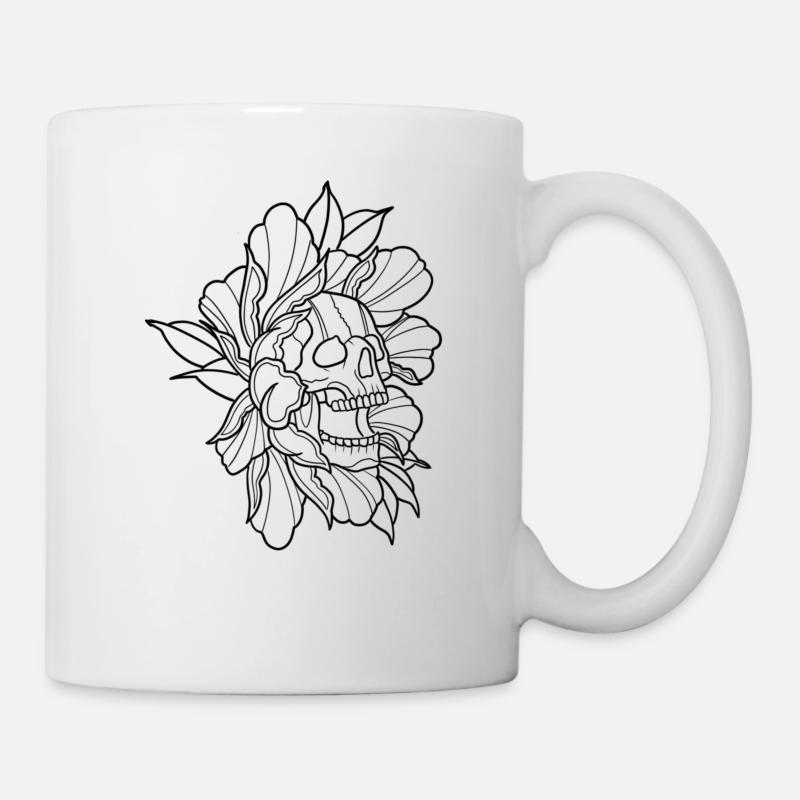 Crâne - Mug blanc - blanc
