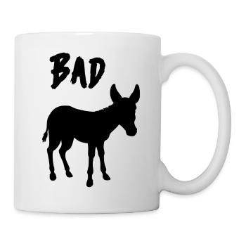 Mauvais cul. Drôle d’âne Badass Jeu de mots - Mug blanc - blanc - Droite