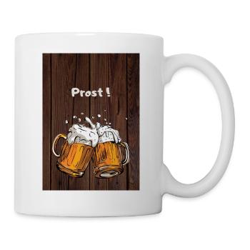 Prost beschriftung - Tasse - Weiß - Rechts