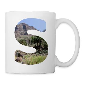 Summer Letter S Lettering Summer Holidays Sun - Mug - white - Right