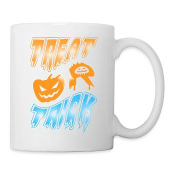 Happy Halloween Grusel Monster Spuk Horror Schreck - Tasse - Weiß - Rechts