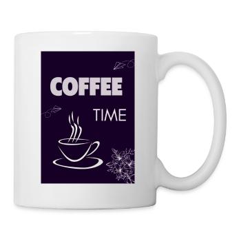 Coffee Time - Tasse - Weiß - Rechts