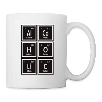 Alcoholic - Periodic Table of Elements - Mug - white - Right