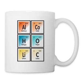 Alcoolique - Tableau périodique des éléments - Mug blanc - blanc - Droite