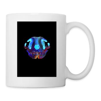 Crâne de chat - Mug blanc - blanc - Droite