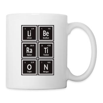 Libération - Tableau périodique des éléments - Mug blanc - blanc - Droite