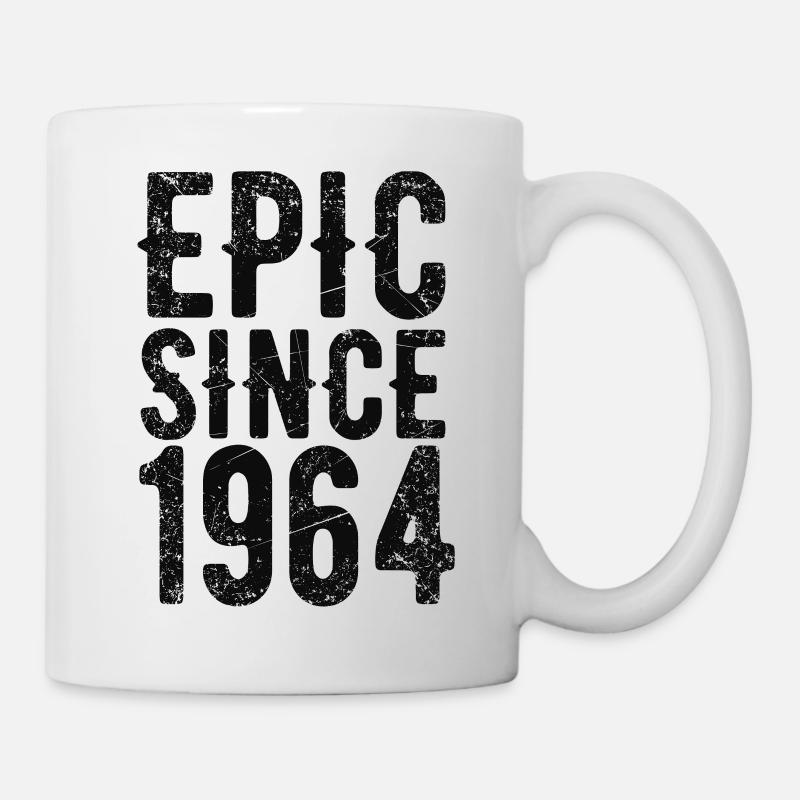 Epic since 1964 - Geburtstag - Schwarze Edition - Tasse - Weiß