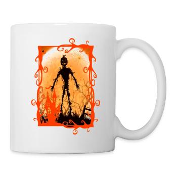Halloween gruselige Hexe Horror Geist Monster - Tasse - Weiß - Rechts