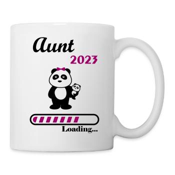 2023 Aunt, Tata im Jahr 2023, zukünftige Tante - Tasse - Weiß - Rechts
