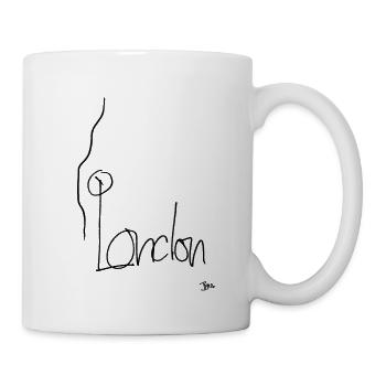 London - Tasse - Weiß - Rechts