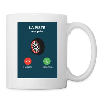 la piste m'appelle - Mug blanc - blanc - Droite