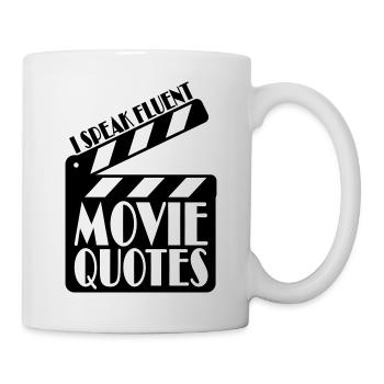 speak fluent movie quotes - Mug - white - Right